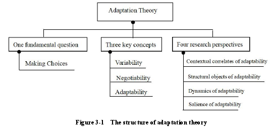 Figure 3-1 The structure of adaptation theory